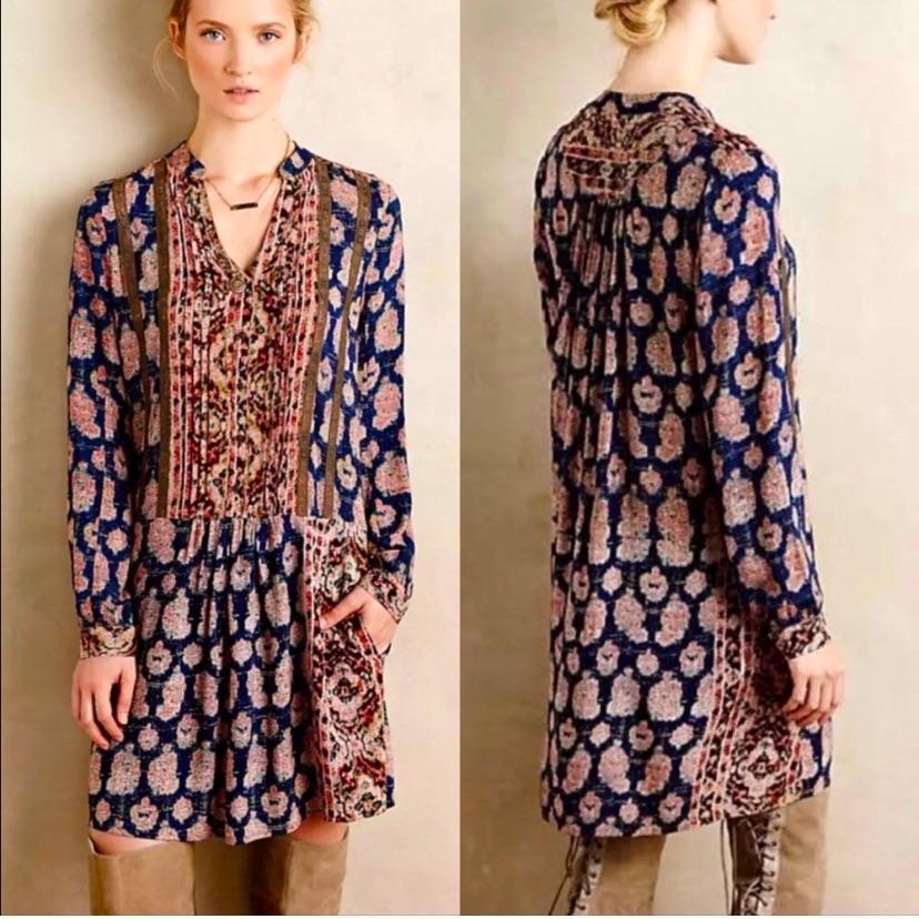 Anthropologie | Tiny Paquerette Shirtdress Size Medium